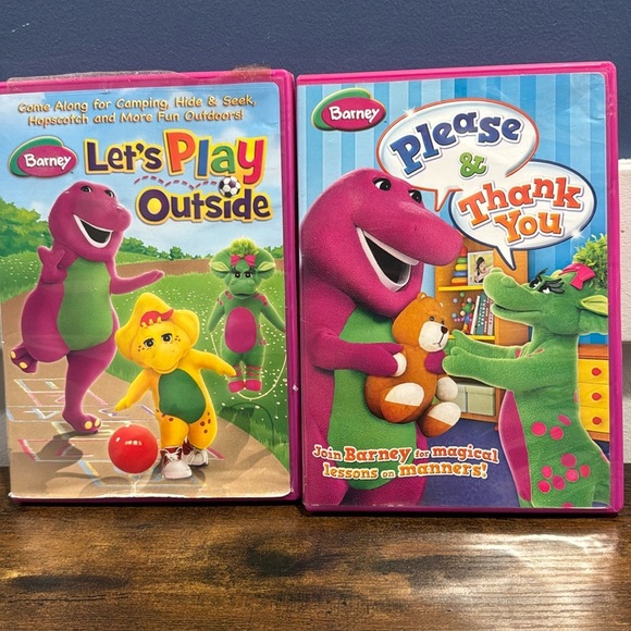 Barney DVD Lot Bundle of 2 “ let’s play outside” & “Please and thank you” - Picture 1 of 5